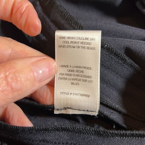 REBECCA TAYLOR Women’s Cropped Ava Techy Stud Pant Black Size 2 - Picture 15 of 15